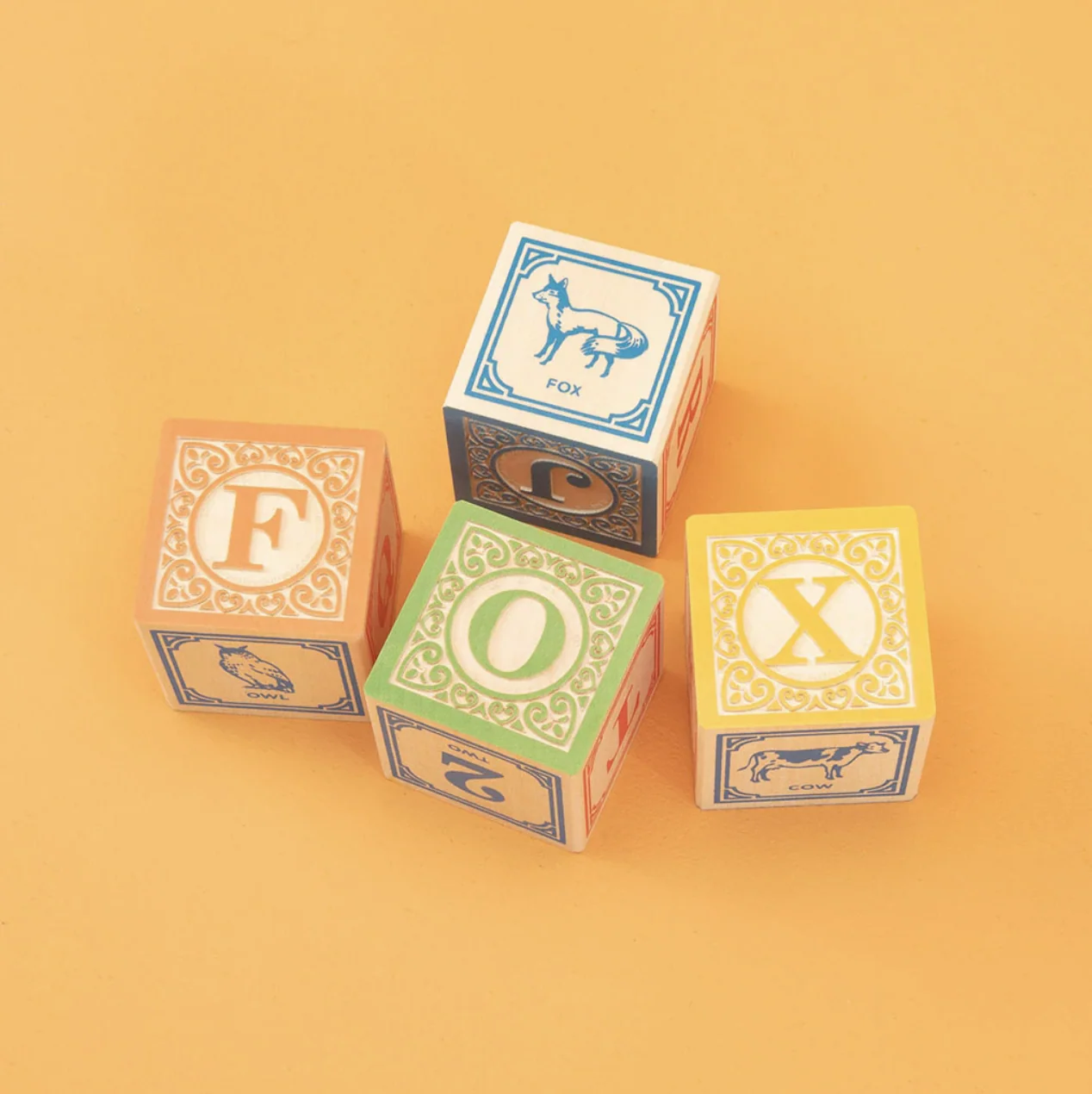 English Wooden ABC Blocks by Uncle Goose - Image 6